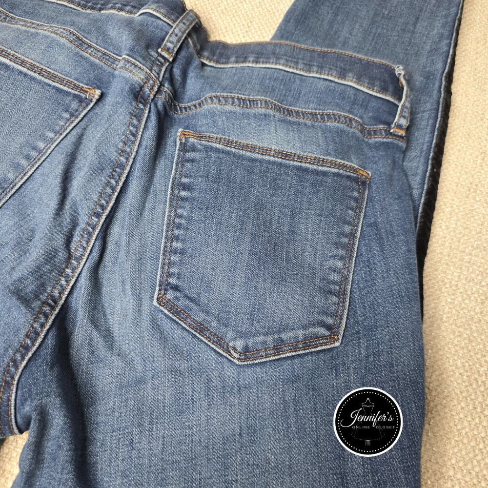 Gap 1969 Women's True Skinny Super High Rise Black Velvet Trim Jeans Size 30R - Picture 8 of 11